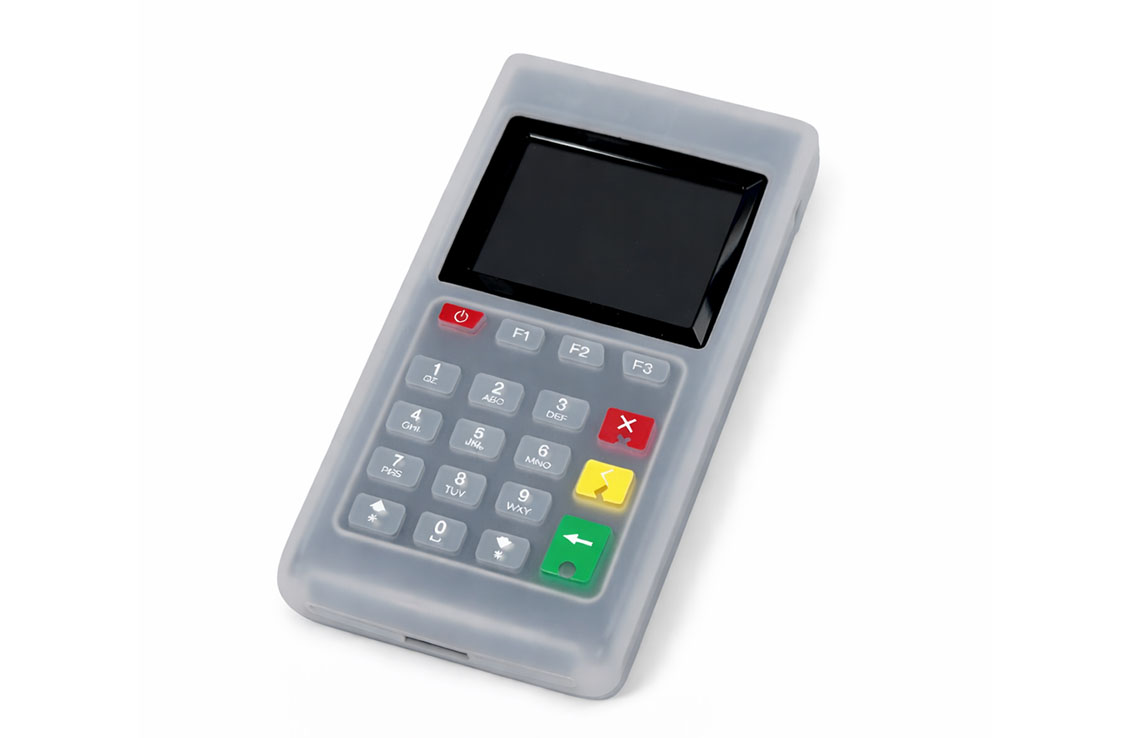 Transparante (wit) siliconen beschermhoes SEPAY Mini (K300 4G)